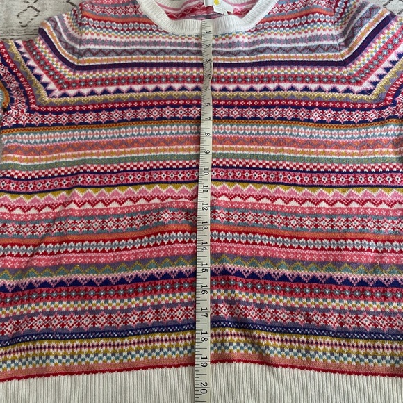 Boden wool and cashmere blend colorful artsy sweater in size XL - Picture 9 of 9